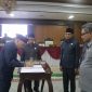 Pengesahan berbagai ranperda yang diteken oleh Pj Bupati dan Pimwan DPRD Jepara, Jumat (19/5/2023).