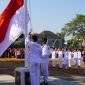 Upacara HUT ke-79 Ri, Sabtu (17/8/2024) di Lapangan Tahunan Jepara.