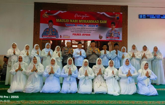 
 Maulid Nabi Muhammad SAW di Polres Jepara,  Jawa Tengah, Selasa (17/9/2024), 