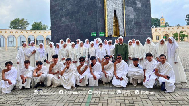 
 Praktikum Haji, Prodi PAI UNISNU Jepara Gelar Manasik di Wisata Edukasi Religi Boyolali